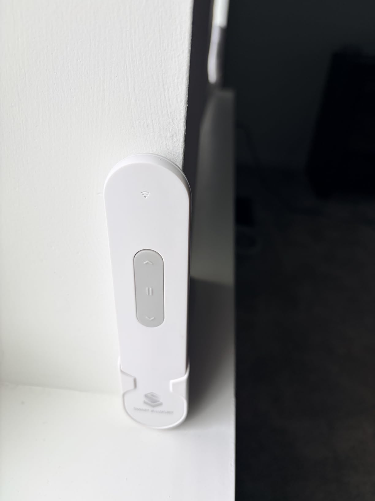 Motorized Blinds No Drill Automatic Blinds for Windows Cordless Roller Shades Electric Blinds with Remote Control Smart Blinds (White, 34.5 x 72) customer photo 2
