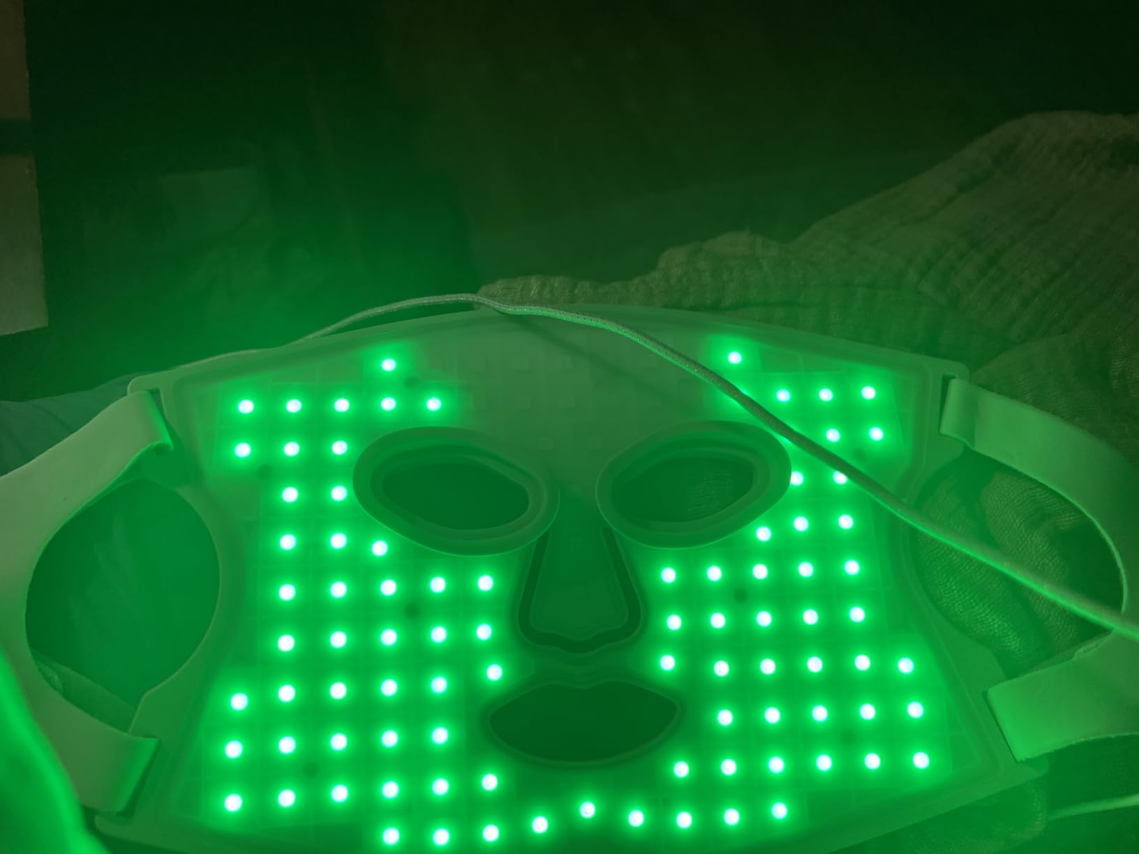 Nanoleaf FDA-Cleared LED Light Therapy Face Mask - Treats Acne, Rosacea, Hyperpigmentation & Facial Rhytids - Red, Blue & NIR Photobiomodulation Device - 432 LEDs, Rechargeable customer photo 2