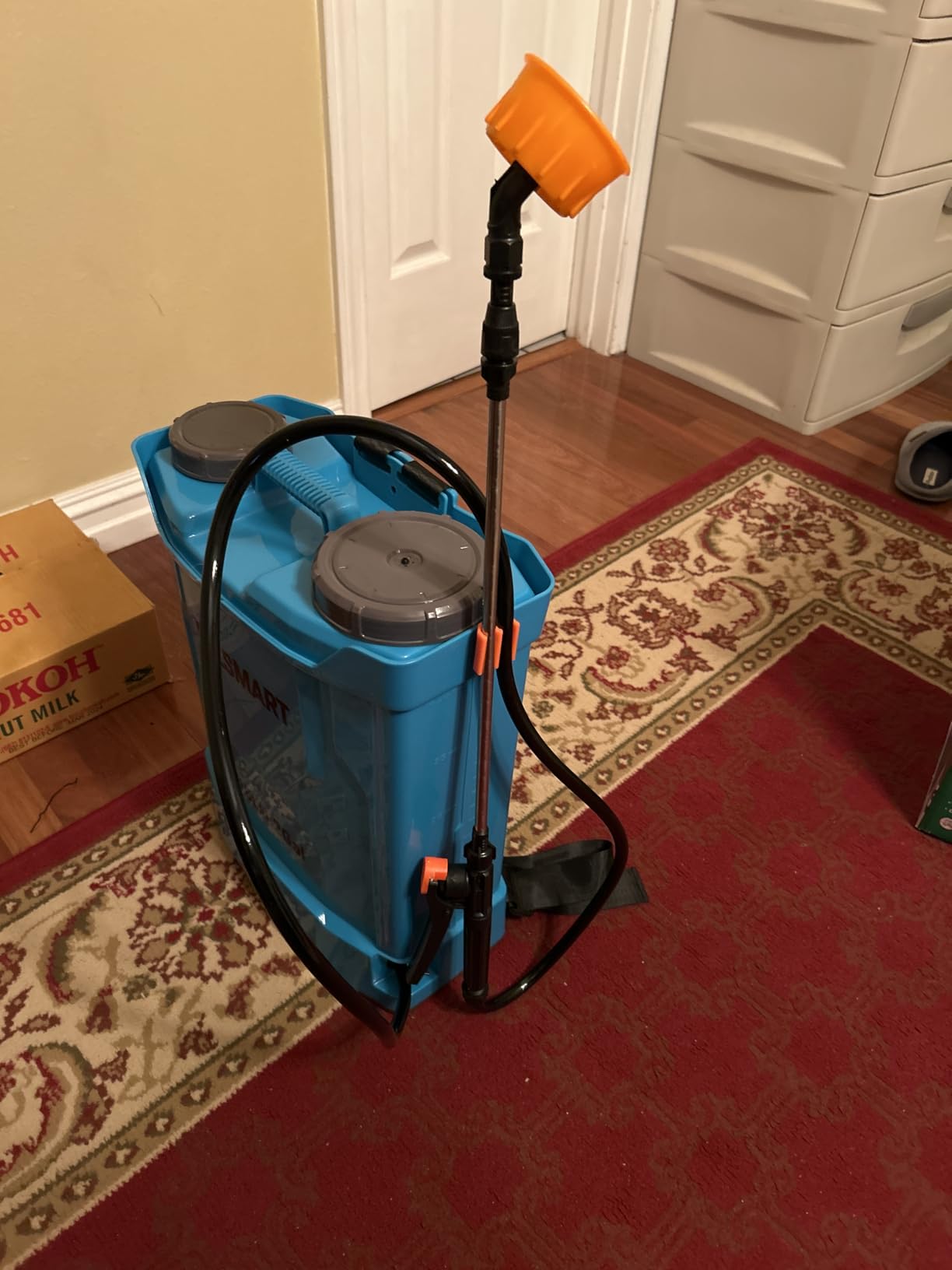 4.2 Gallon Battery Powered Backpack Sprayer, Electric Weed Sprayer for Lawn & Garden, 0-120 PSI Adjustable Pressure Sprayer for Fertilizer with Voltage Display, Battery & Charger Included customer photo 1