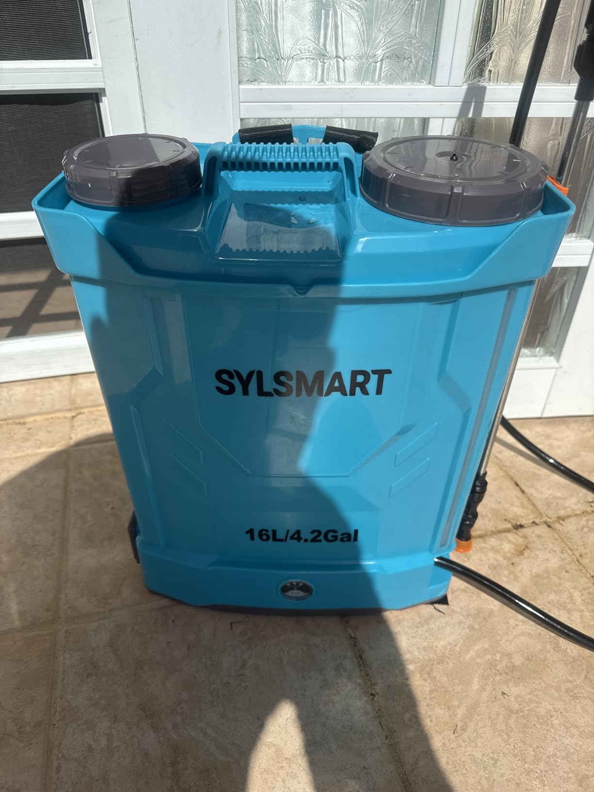 4.2 Gallon Battery Powered Backpack Sprayer, Electric Weed Sprayer for Lawn & Garden, 0-120 PSI Adjustable Pressure Sprayer for Fertilizer with Voltage Display, Battery & Charger Included customer photo 2