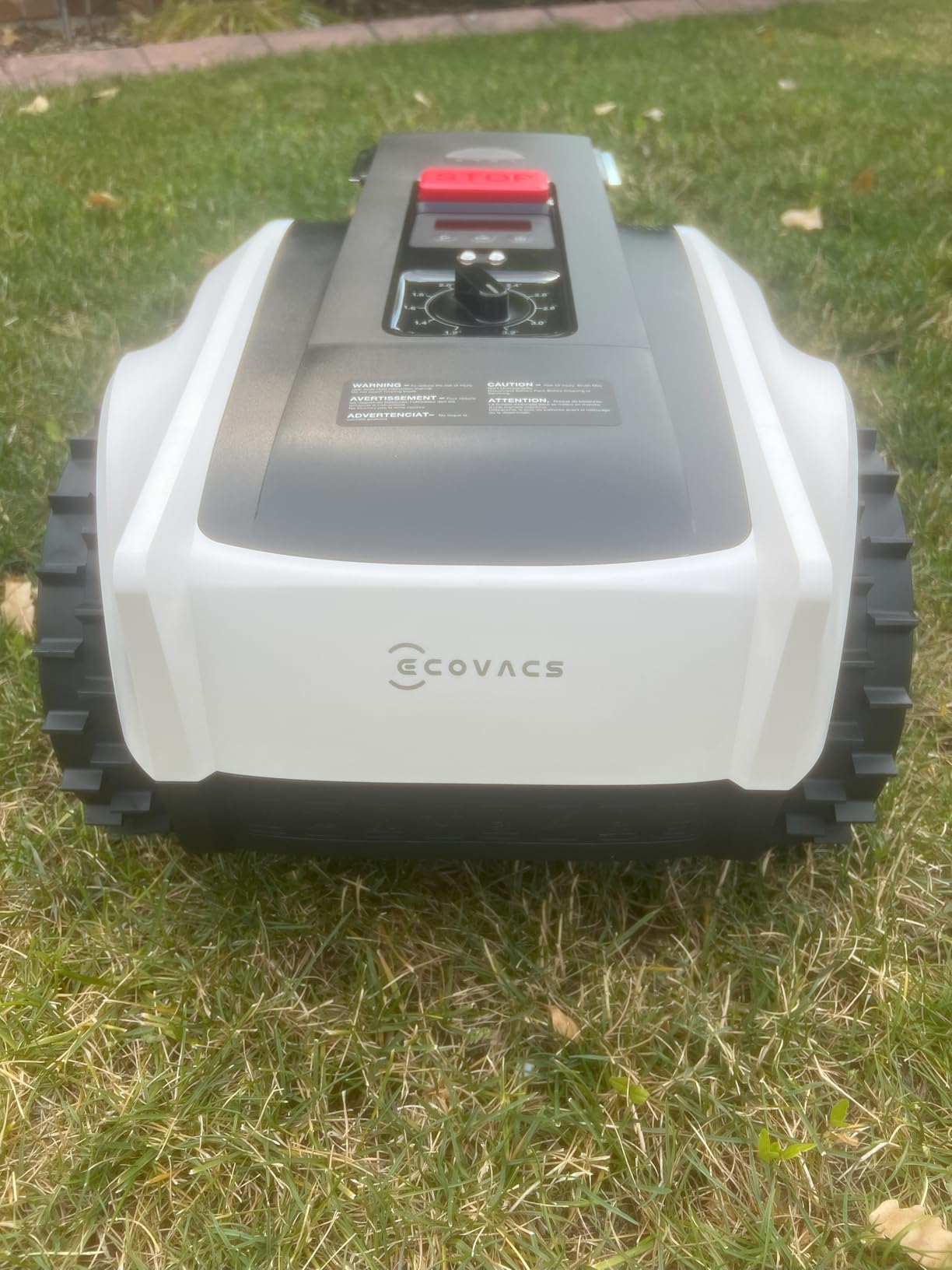 ECOVACS Goat O1000 RTK Robot Lawn Mower, Perimeter Wire Free Vision Robotic Lawnmower for 1/4 Acres Lawn, Automated Mapping, APP Control, 3D Obstacle Avoidance, Zero-Edge Cutting customer photo 2