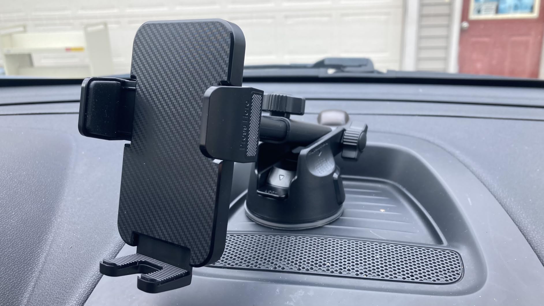 Qifutan Dash Mounted Holders Phone Holders for Your Car Phone Mount for Car Windshield Dashboard Air Vent Universal Desk Mounts Hands Free Automobile Cell Phone Holder Fit for iPhone Smartphone customer photo 2