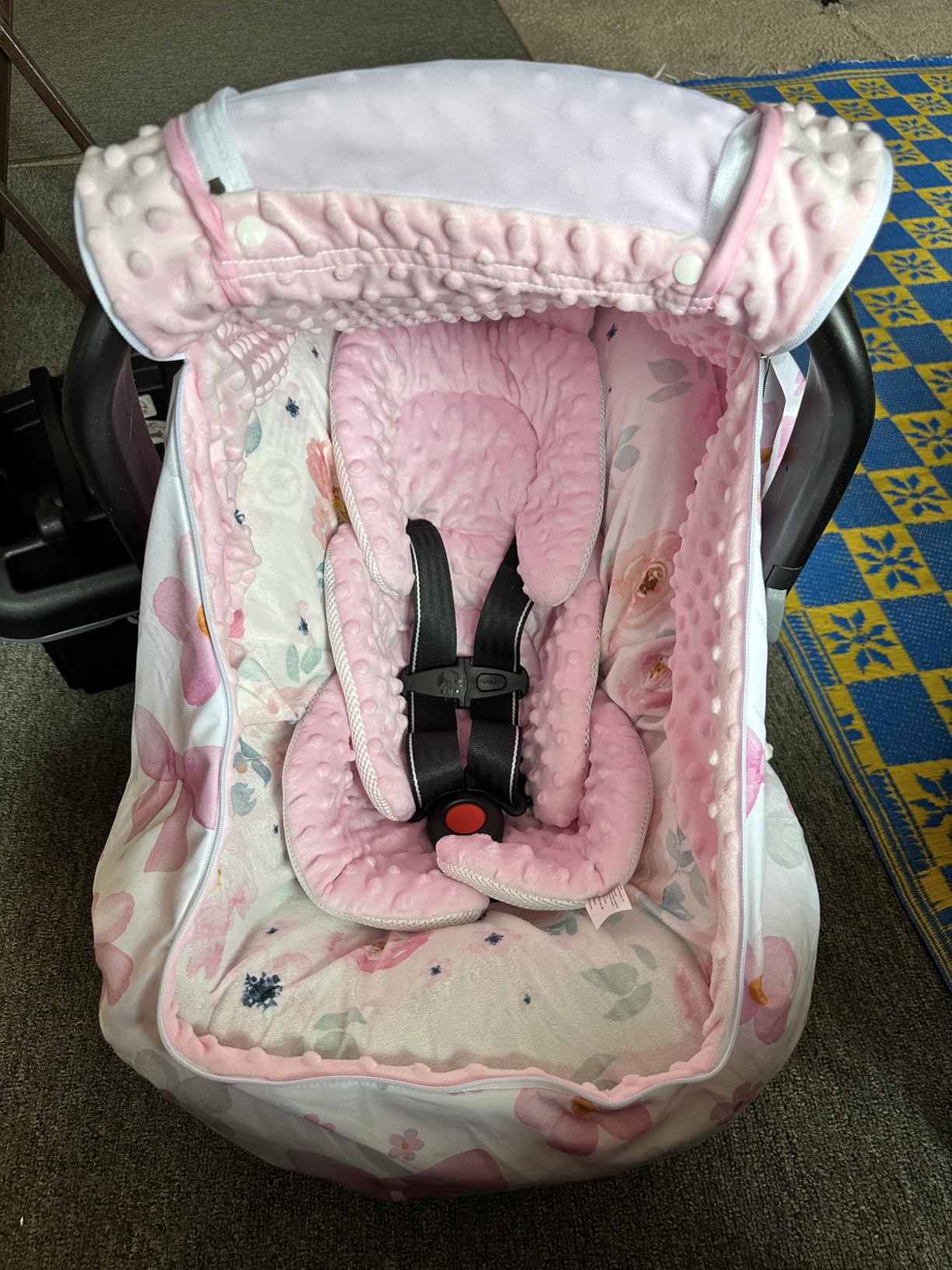 Baby Trend EZ-Lift PRO Infant Car Seat, Dash Tan - Lightweight Premium Carry, Plush Infant Cushioning, Adjustable Harness Support customer photo 2