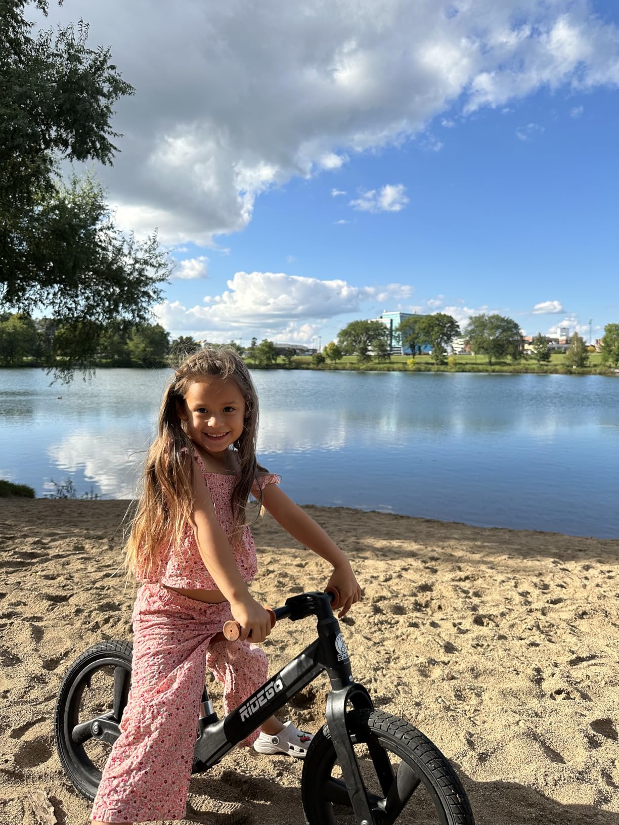 Ridego 14 Inch Balance Bike for Kids 3-6 Year Old, Lightweight Kids Bike with Adjustable Seat, Push Bicycle with Air Rubber Tires, Ride-on Toys Birthday Gift customer photo 1