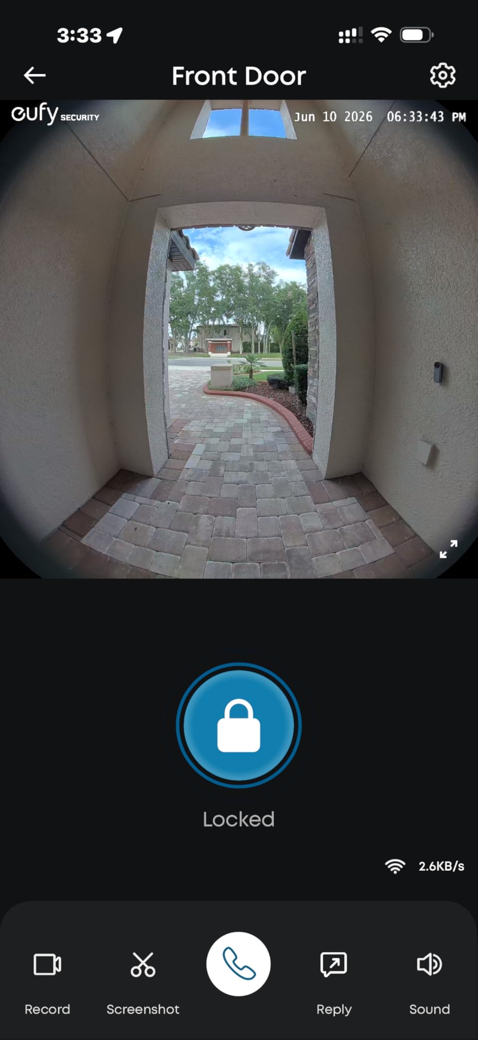 eufy Security Smart Lock FamiLock S3 Max with Palm Vein Recognition, Keyless Entry Front Door Lock, Wi-Fi Keypad Deadbolt + 2K HDR Doorbell Camera, 16GB Built-in Storage, BHMA 1, Rear Lock Video Screen customer photo 1