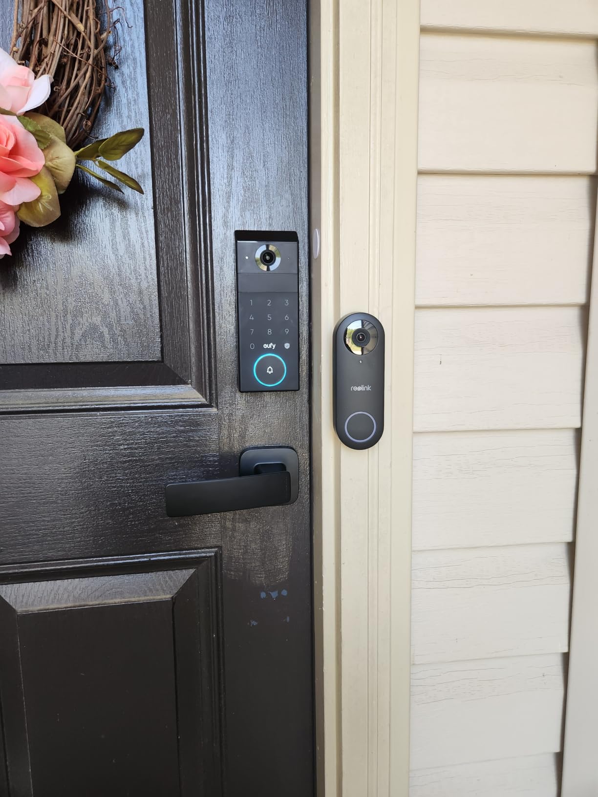 eufy Security Smart Lock FamiLock S3 Max with Palm Vein Recognition, Keyless Entry Front Door Lock, Wi-Fi Keypad Deadbolt + 2K HDR Doorbell Camera, 16GB Built-in Storage, BHMA 1, Rear Lock Video Screen customer photo 2