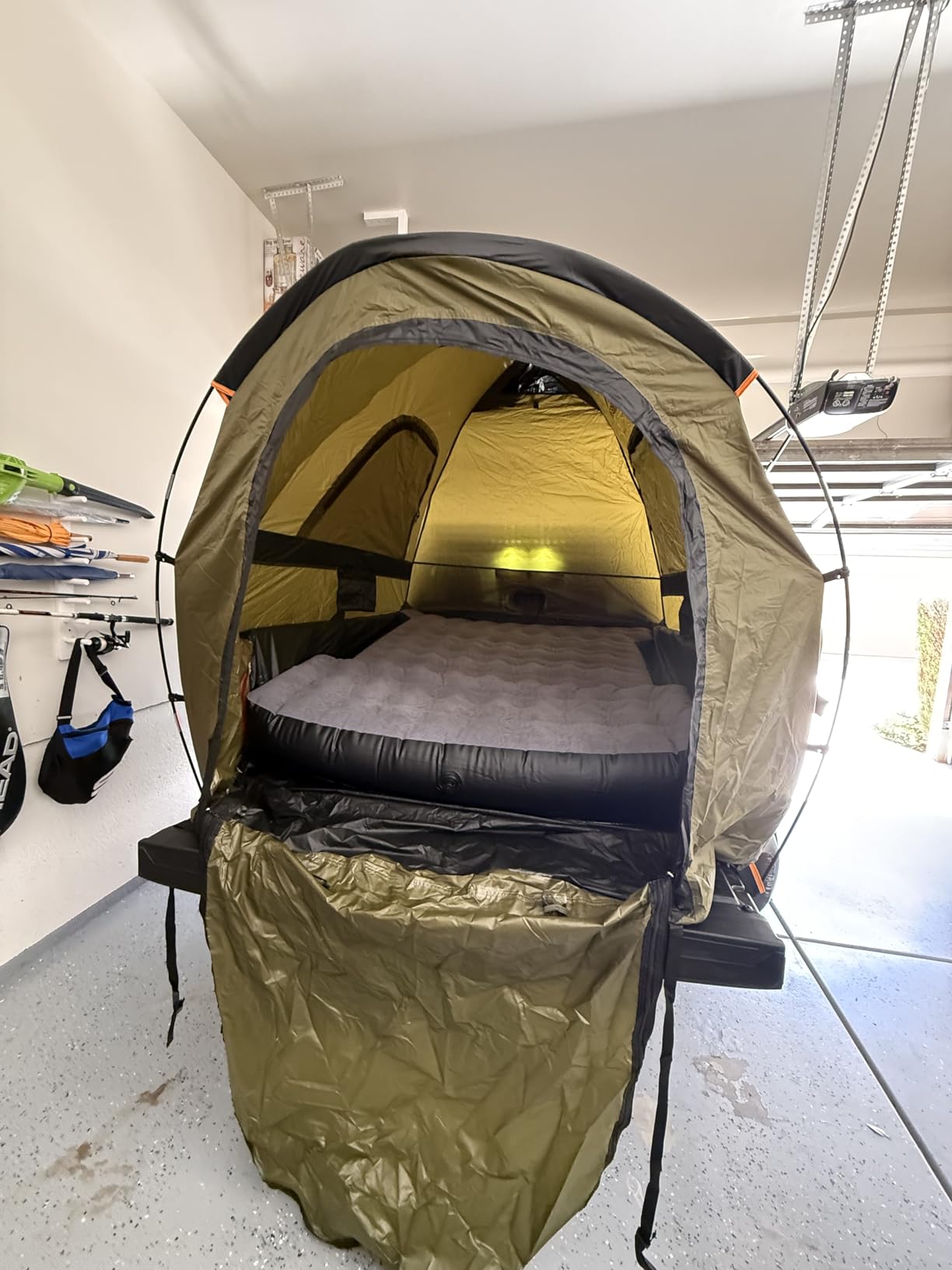 Truck Bed Tent, Waterproof PU3000mm Pickup Truck Tent for Camping Bed, 2-3 Person Sleeping Truck Tent, Portable for Car Camping customer photo 1