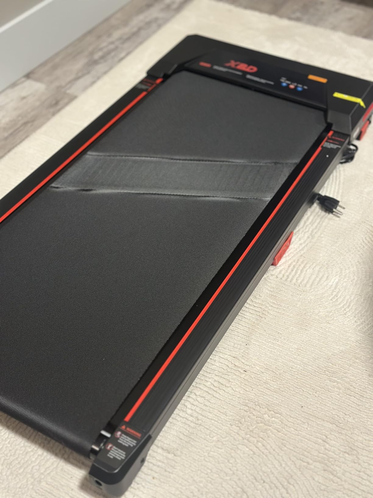 Walking Pad with Incline, XBD Under Desk Treadmill for Home Small Office, 2.5HP Low Noise Portable Treadmill with 330 Lbs Capacity, Remote Control and LED Display customer photo 2