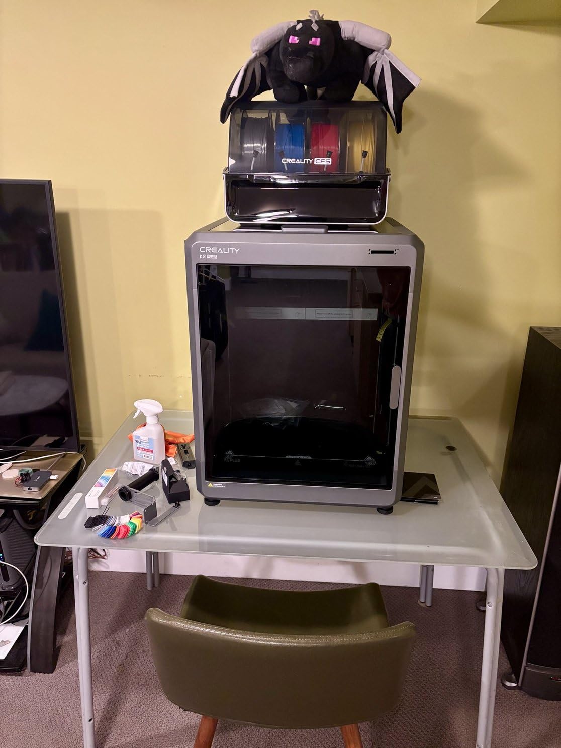 Creality K2 Plus Combo 3D Printer, Multi Color Printing with New CFS 600mm/s High-Speed Full Auto-Leveling Dual AI Camera Next-Gen Direct Drive Extruder Large Build Volume 13.78x13.78x13.78inch customer photo 2