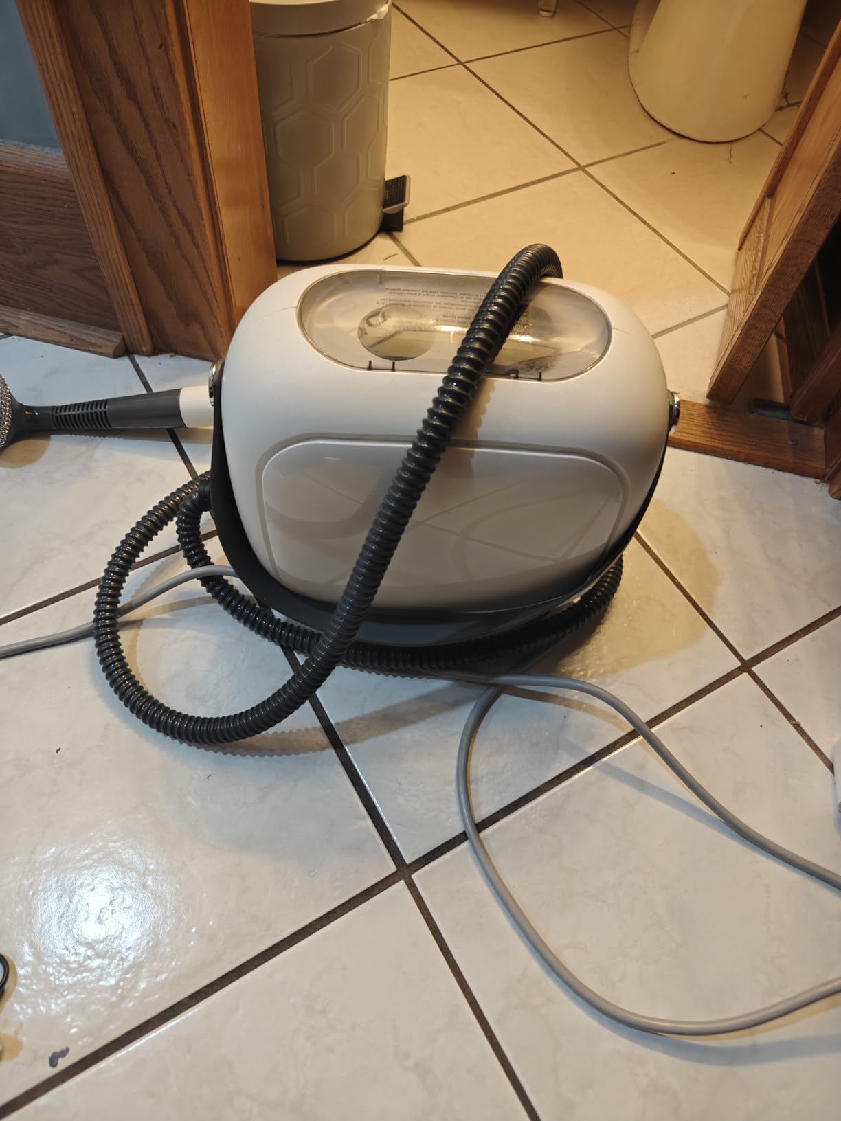 Amazon Basics Multipurpose Steam Cleaner for Home with 22 Accessories, Chemical-Free Cleaning, Powerful Steam, 51oz Tank, 1500W, White customer photo 2