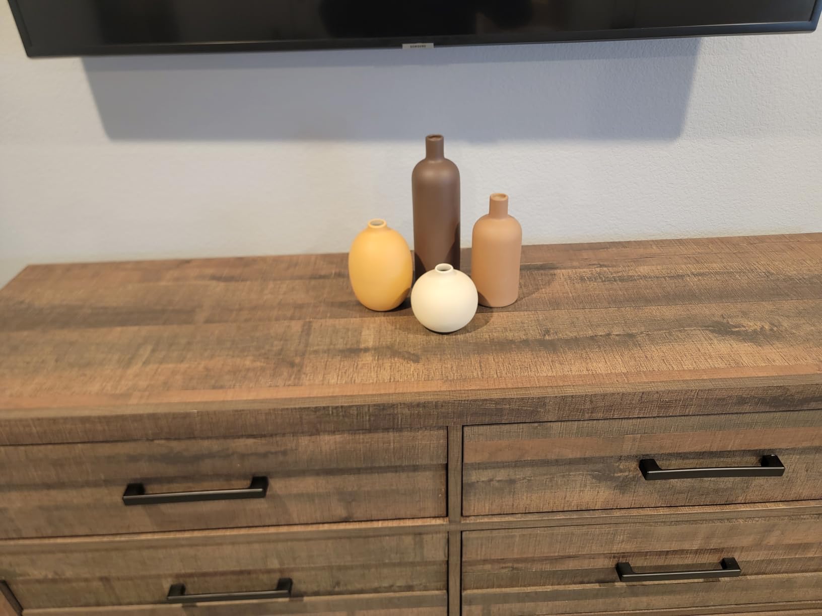 Modern Ceramic Vase Set, Neutral Colors, Decorative Vases for Home Shelf Decor, 4 Piece Collection, Happy Birthday Gifts for Women Mom Her Friend Sister Wife Grandma, Self Care Gift (Coffee Mix set 4) customer photo 1