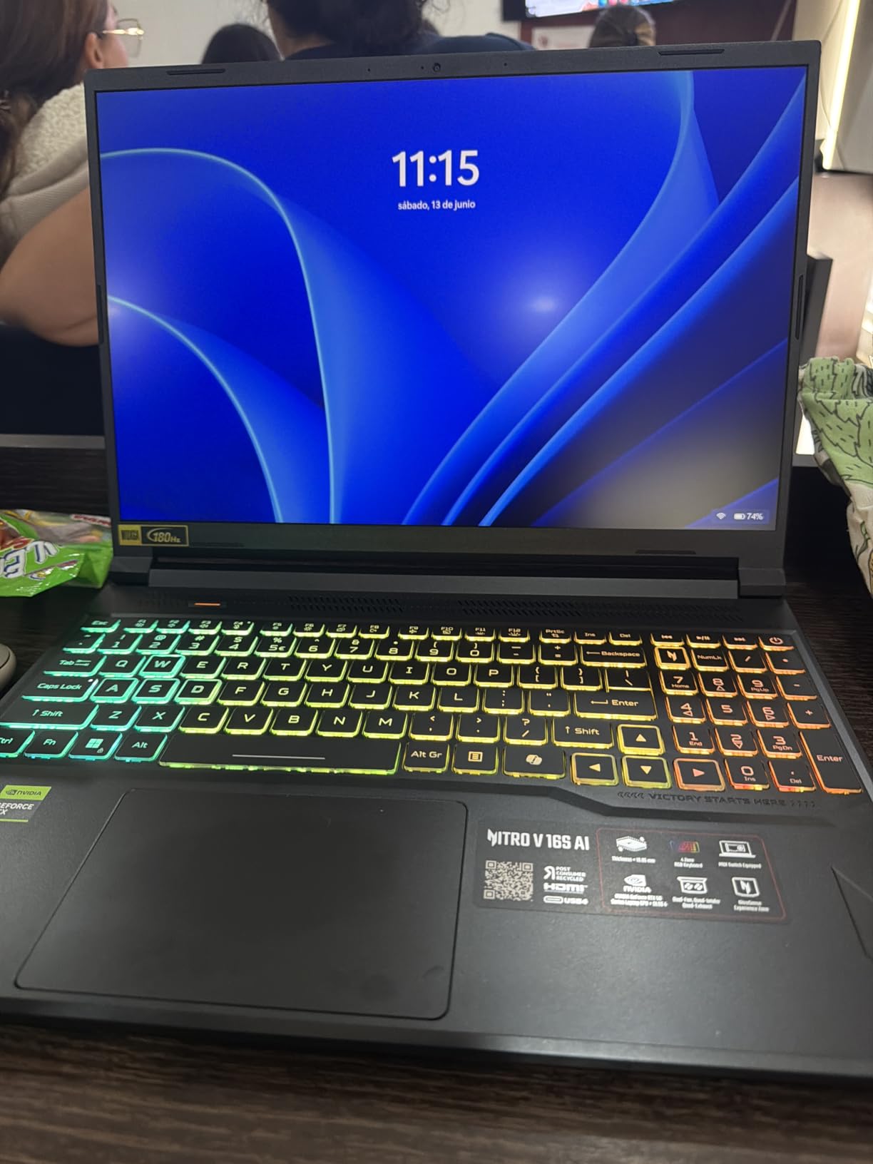 Acer Nitro V 16S AI Gaming Laptop | AMD Ryzen 7 260 | NVIDIA GeForce RTX 5060 | 16