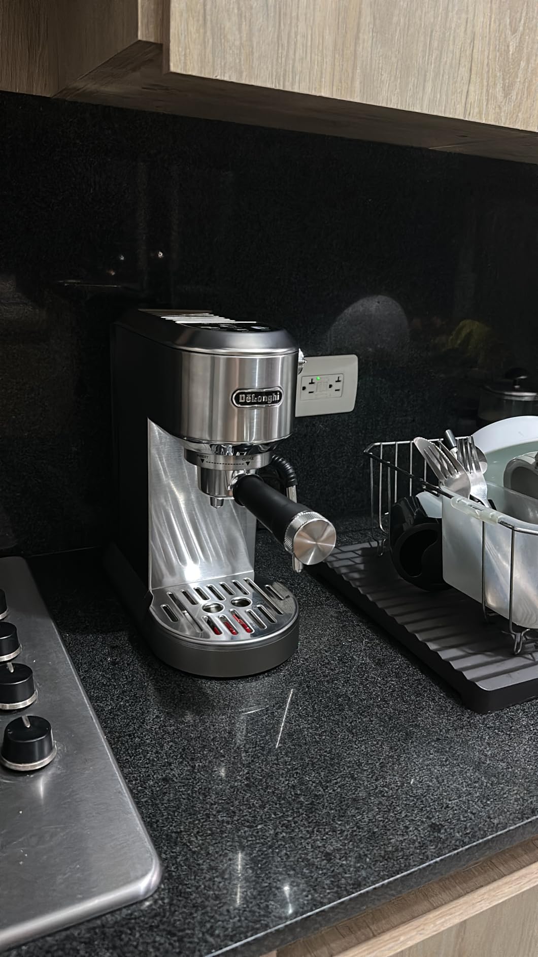 De'Longhi Dedica Duo Compact Espresso Machine - Cold Brew Coffee Maker with Milk Frother Wand, Stainless Steel Finish customer photo 2