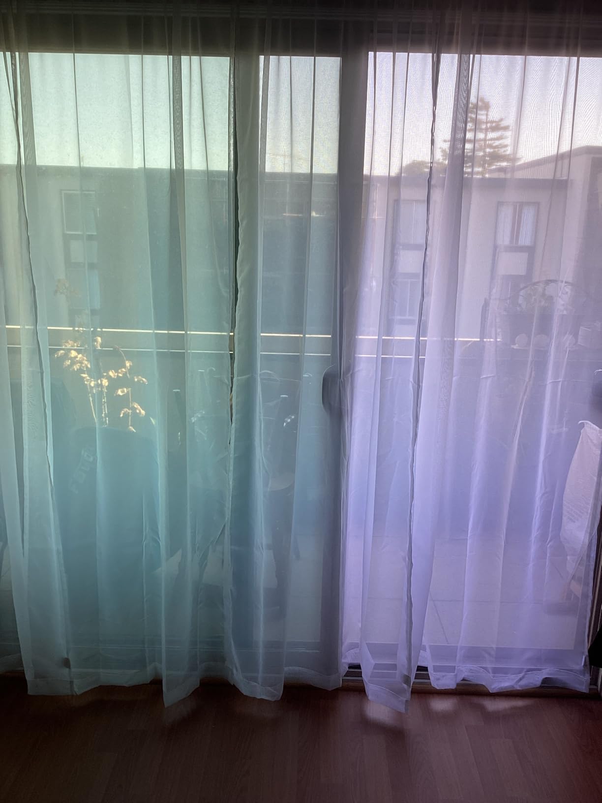 MIULEE White Sheer Curtains 84 Inches Long, 4 Panels Set, Light Filtering Rod Pocket Voile Drapes for Living Room and Bedroom, Airy Soft Fabric Window Treatments, 42 x 84 Inches customer photo 2