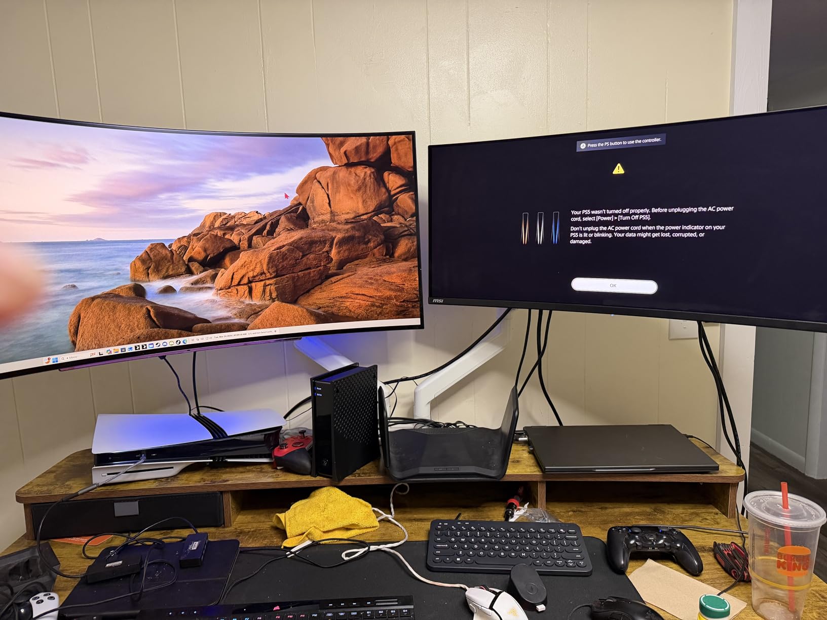VIVO Heavy Duty Dual Ultra-Wide Monitor Tension Arm, Up to 45 inch Screens, Holds 44 lbs per Arm, Premium Desk Mount Monitor Stand for 2 Ultrawides, Black, STAND-V200V customer photo 1