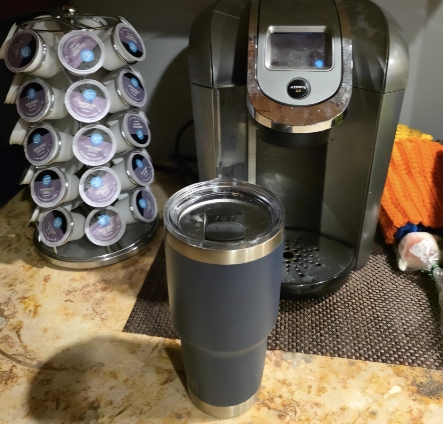 YETI Rambler 30 oz Tumbler, Stainless Steel, Vacuum Insulated with MagSlider Lid, Cherry Blossom customer photo 2