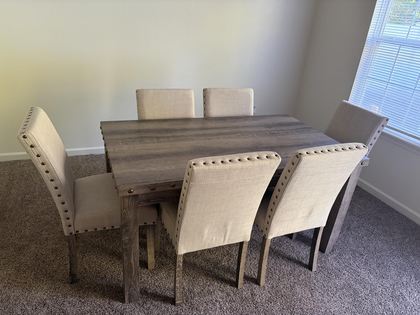 Morden Fort Farmhouse Dining Set for 4, 60