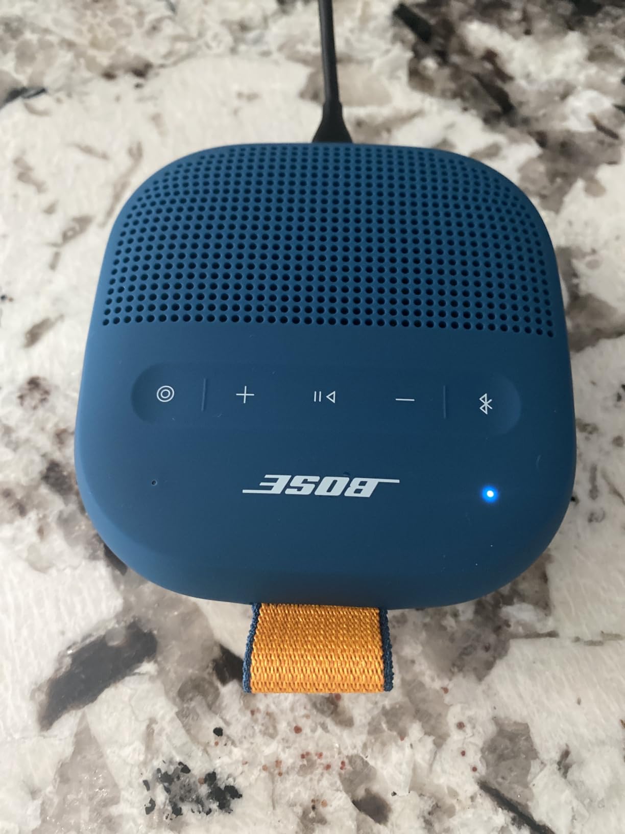 Bose SoundLink Micro Portable Bluetooth Speaker (2nd Gen), Wireless Outdoor Speaker, Up to 12 Hours Battery Life, Waterproof and Dustproof, Twilight Blue - Limited Edition Color customer photo 2