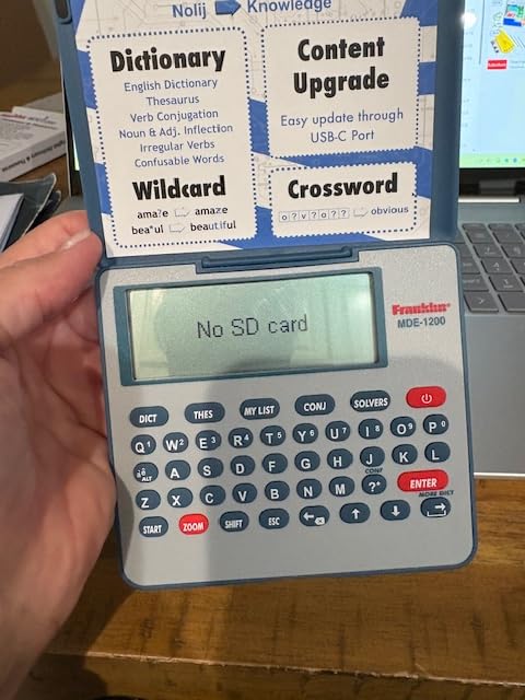 Franklin DBE-1200 Bilingual Electronic Dictionary - English-Spanish, Spanish-English Digital Dictionary, Translator, Phrasebook, Spell Checker, Portable Device with LCD Screen customer photo 1