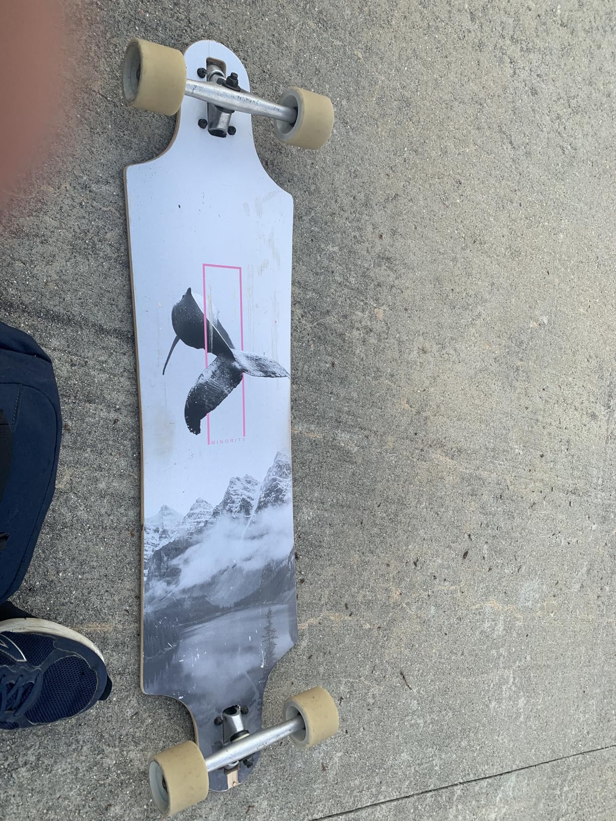 MINORITY Downhill Maple Longboard Skateboard | 40-inch Drop Trough Deck | Made for Cruising Ride customer photo 2