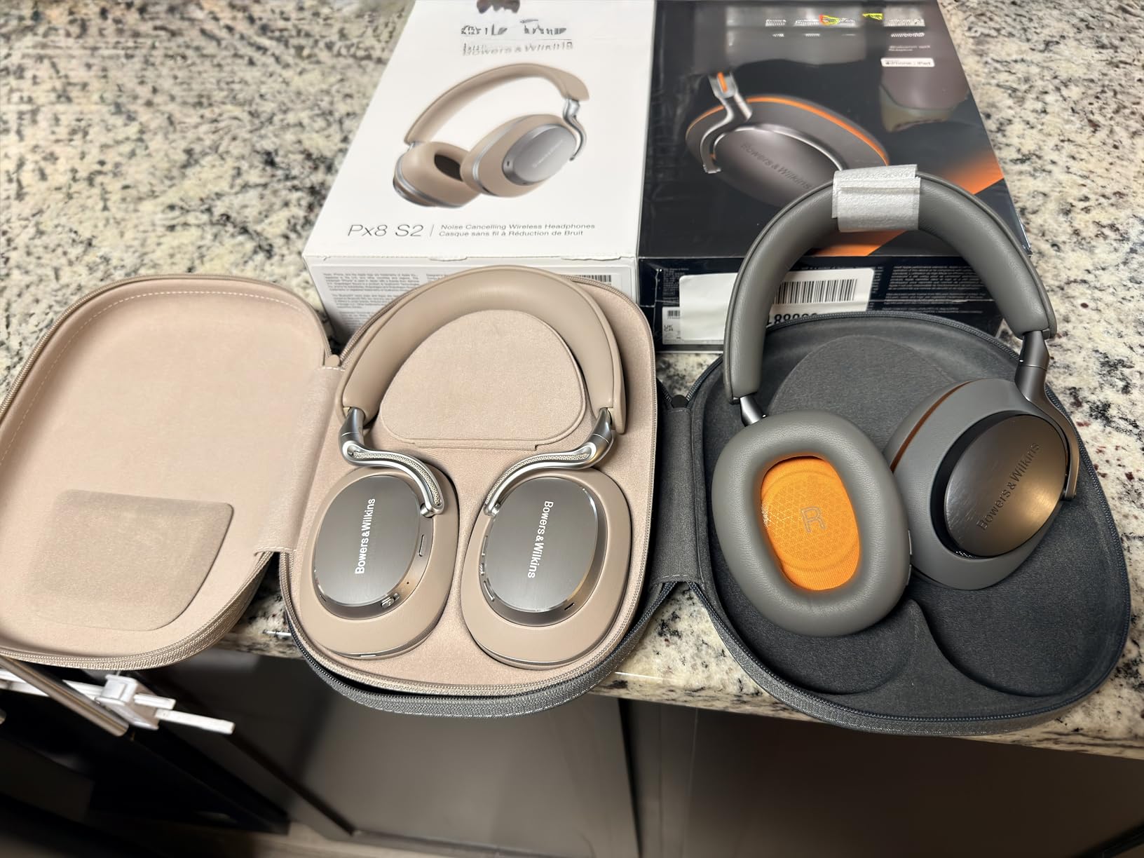 Bowers & Wilkins Px8 S2 Wireless Over-Ear Headphones, Warm Stone, Bluetooth Headphones with Active Noise Cancelling, Hi-Res Audio, 30 Hours of Playtime, USB-C 15-Min Quick Charging customer photo 2