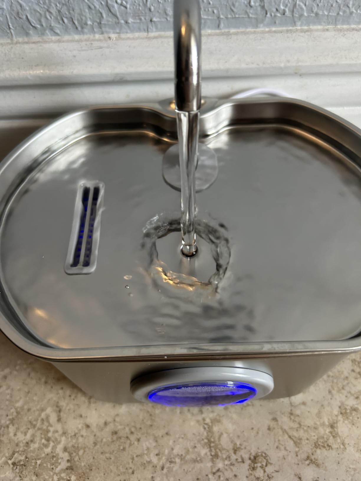 Cat Water Fountain Stainless Steel: 73oz/2.2L Cat Fountain for Drinking- Pet Water Fountain Inside - Automatic Dog Watering Dispenser Bowl - Pet Feeding & Watering Supplies customer photo 1