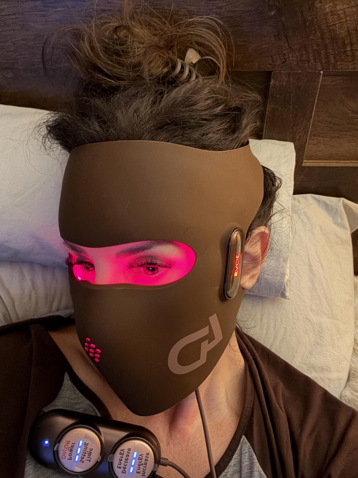 JOVS 4D Laser Light Therapy Mask, Red Light Therapy Mask for Face with FPT Technology, 4 Long Light Waves for Deep Anti-Aging and Wrinkle Reduction, 6x More Powerful than LED Laser Tech customer photo 2
