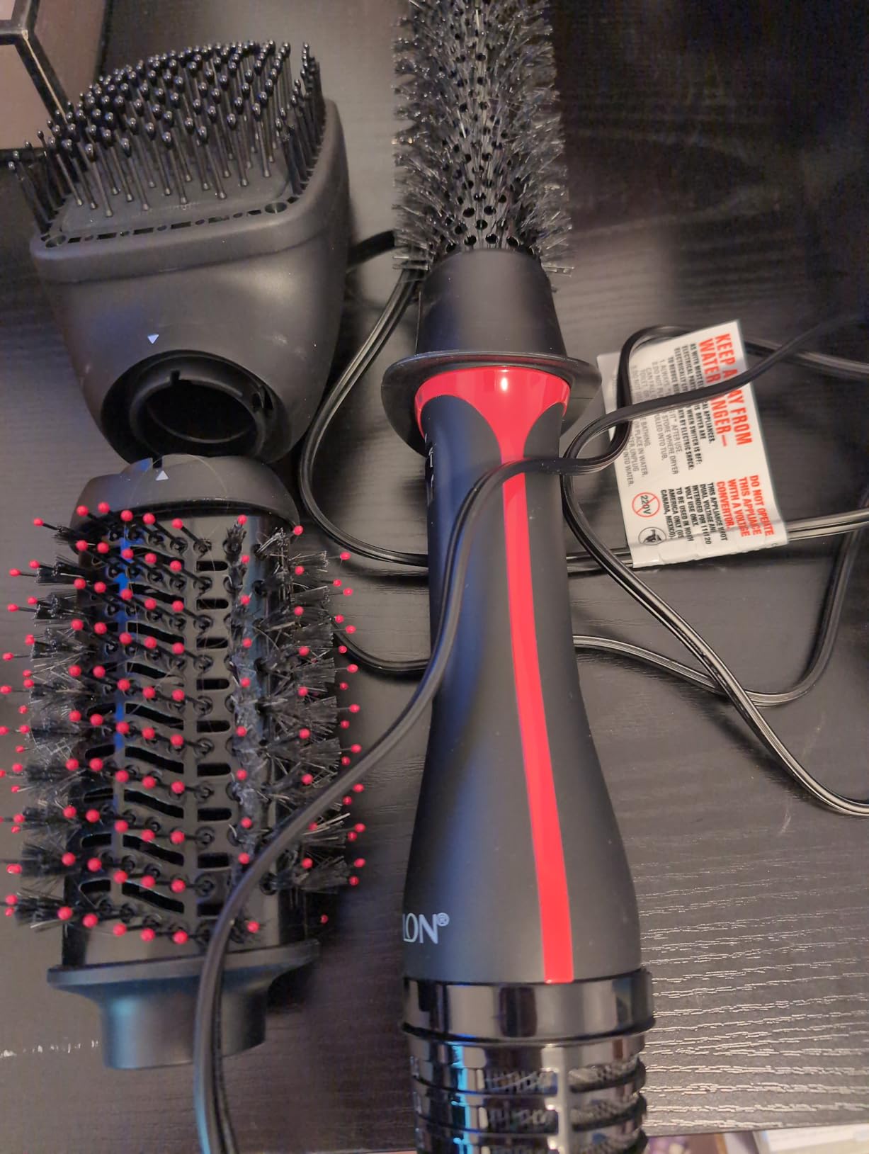 Revlon 3-in-1 Multi-Styler Hair Dryer Brush, Straighten, Curl & Smooth with One Tool, Hot Air Brush for Blowouts, Waves & Sleek Styles, Lightweight Styling Brush with Multiple Heat Settings customer photo 1