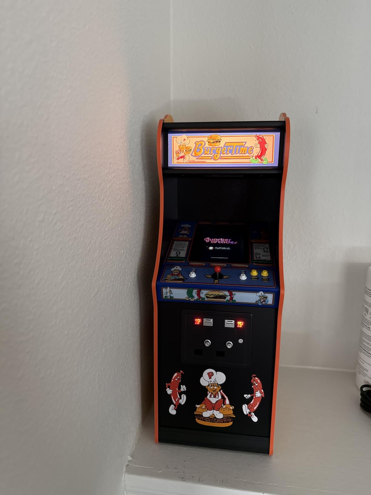 Quarter Arcades Bad Dudes Vs. DragonNinja Mini Arcade - 1/4 Scale Data East Collector's Cabinet with Original ROM, USB-C Power - Retro Beat-'Em-Up Arcade Machine for Home or Display customer photo 2
