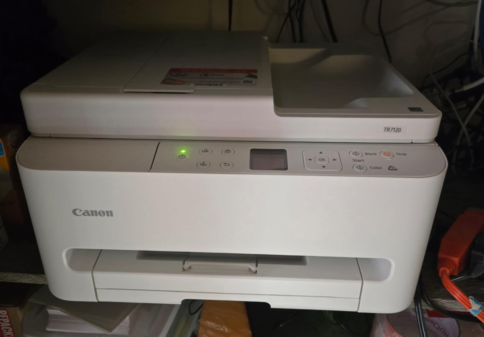 Canon PIXMA TR7120 Wireless Color Inkjet Printer for Duplex Printing with Auto Document Feeder customer photo 1