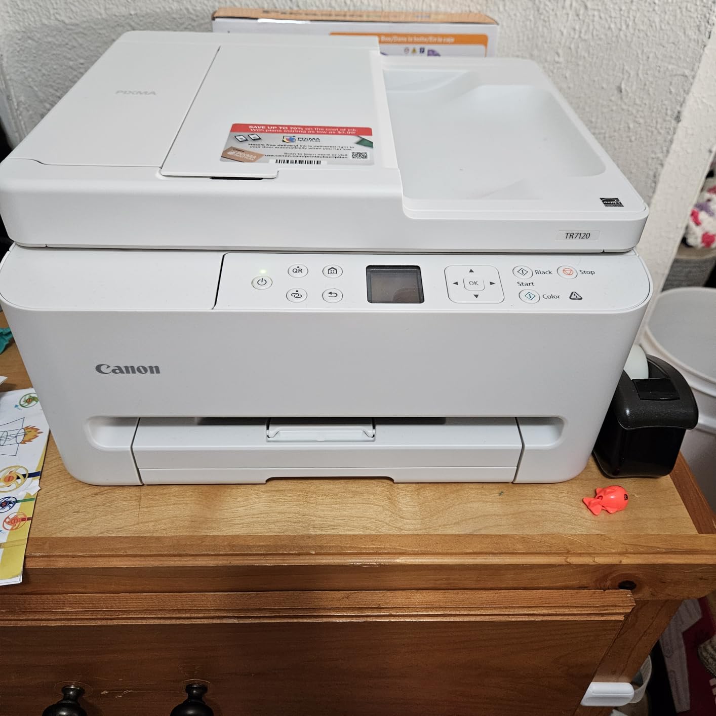 Canon PIXMA TR7120 Wireless Color Inkjet Printer for Duplex Printing with Auto Document Feeder customer photo 2