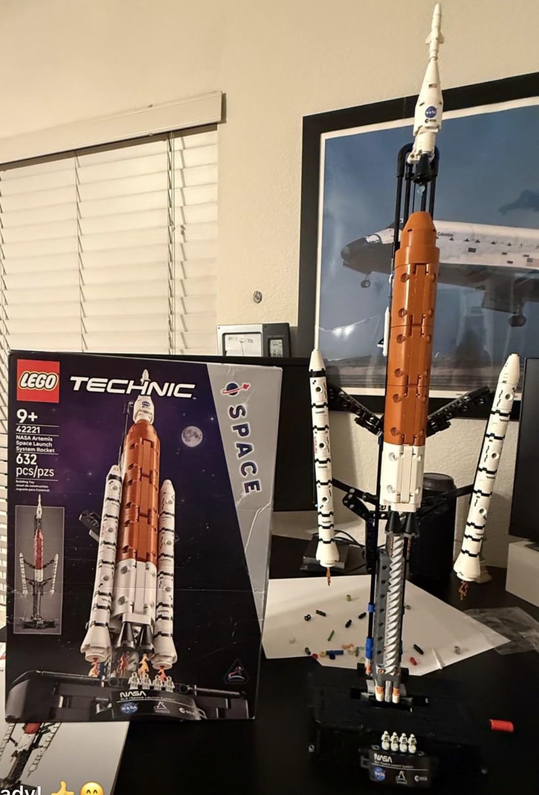 LEGO Technic NASA Artemis Space Launch System Rocket Building Toy, 42221 customer photo 1