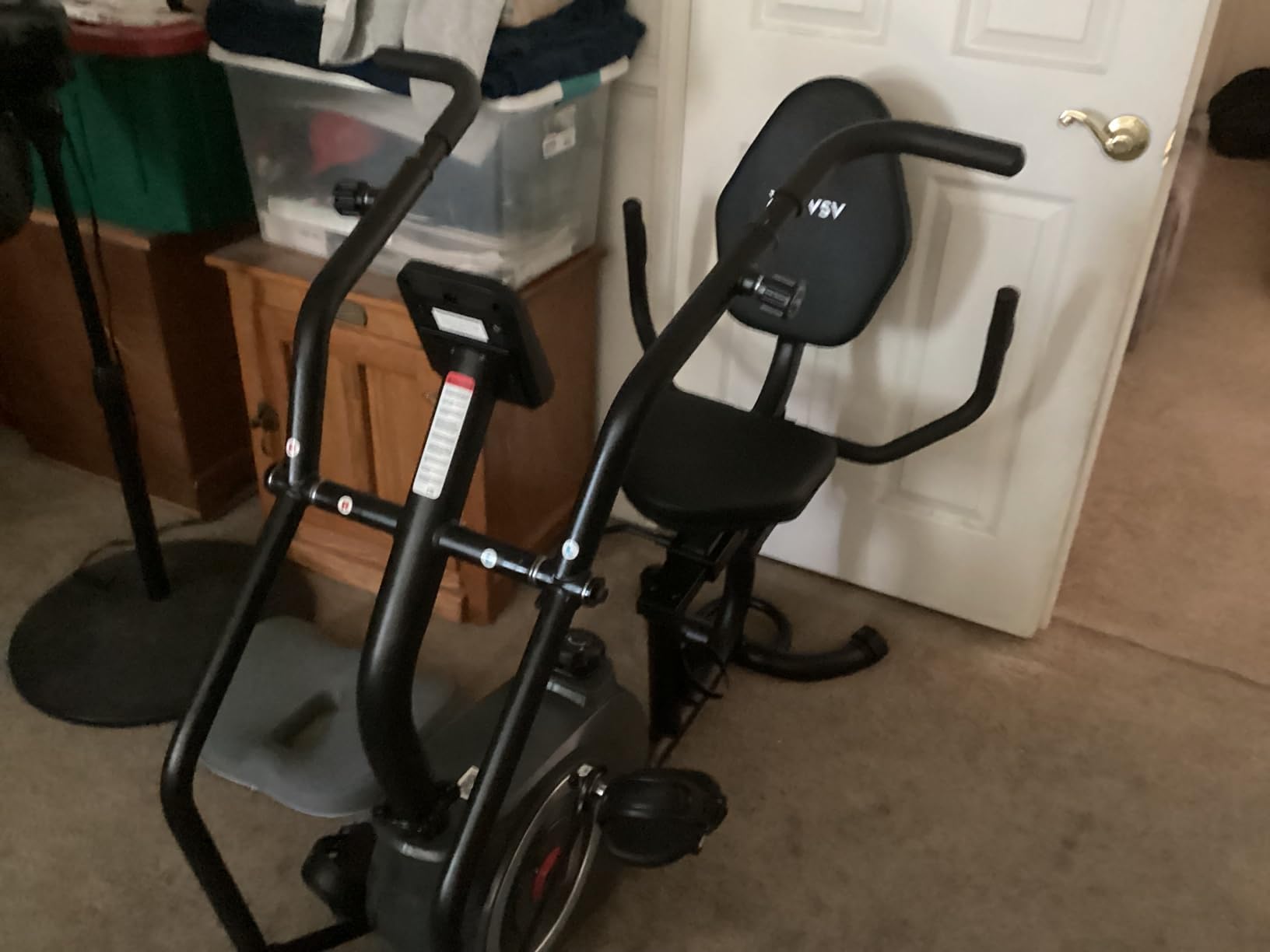 Recumbent Exercise Bike, Recumbent Stationary Bike for Home, Recumbent Bike with 400LB Weight Capacity Whisper-Quiet 16 Levels Magnetic Resistance Heart Rate and Multi-Function LCD Comfortable Seat customer photo 2