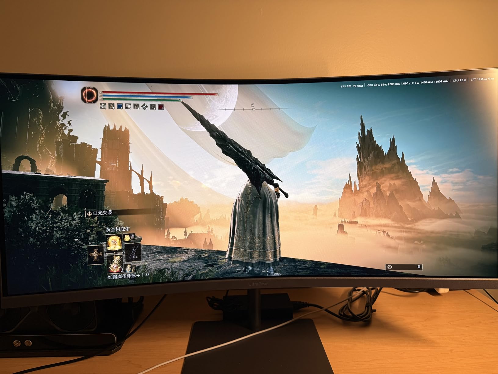 LG 34G630A-B 34-Inch Ultragear WQHD (3440 x 1440) Curved Gaming Monitor, 240Hz, 1ms, FreeSync Premium, DisplayHDR 400, Built-in Speaker, HDMI, DisplayPort, USB Type-C customer photo 2