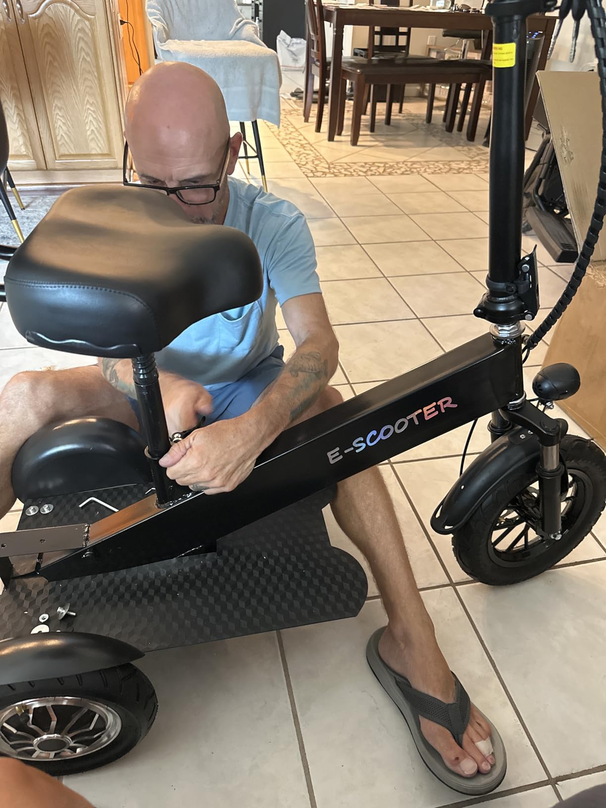 3 Wheel Electric Scooter for Adults, 3 Wheel Mobility Scooter for Adults, 330 lbs Load, Long Range, with Charger & Basket, Fits in Car Trunks customer photo 1