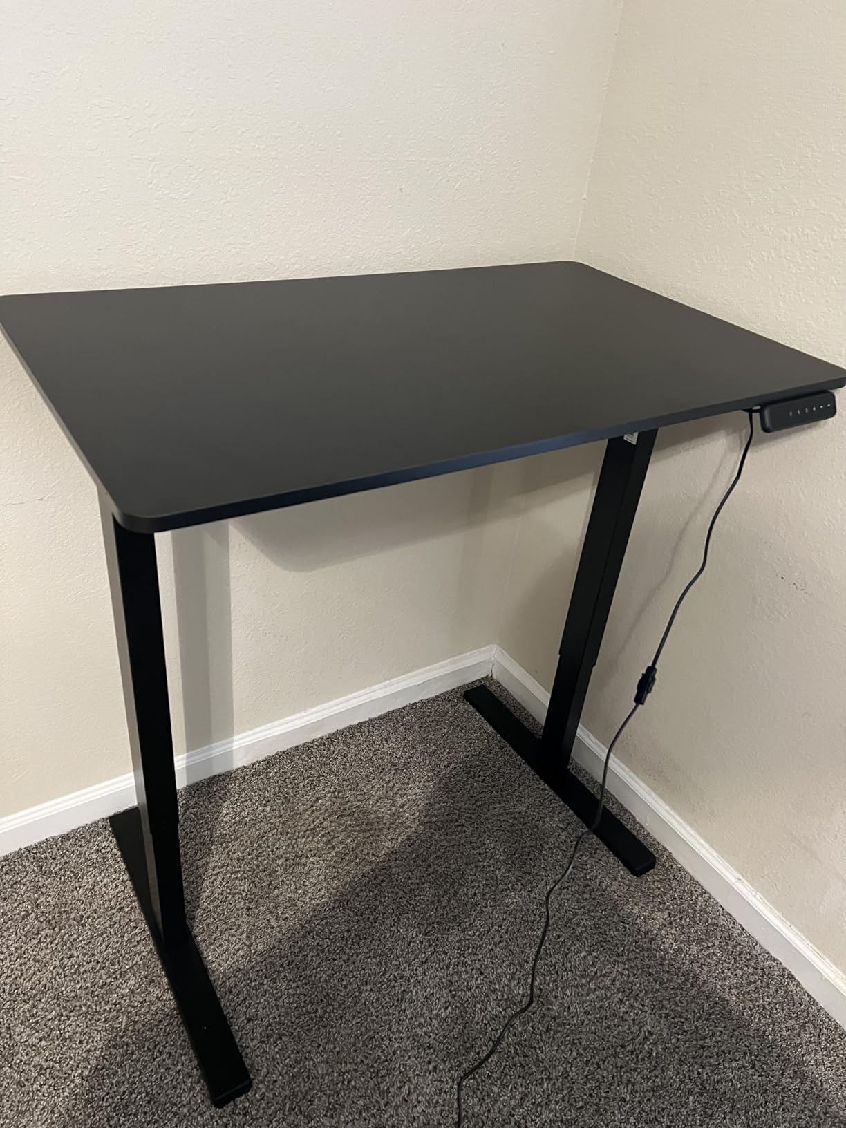 Dual Motor Standing Desk, Large Stand Up Desks, 79x31 Inches Electric Sit Stand Desk, 4 Memory Preset Adjustable Height Home Office Desk (Black) customer photo 1