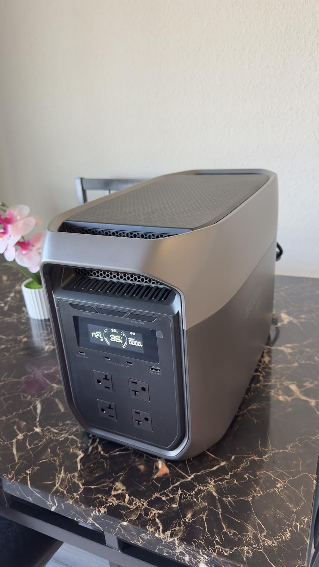 EF ECOFLOW Portable Power Station DELTA 3 Max, 2048Wh LiFePO4 Battery, Solar Generator, 3400W X-Boost Output, Ultra-Fast 0-80% Charging in 1.13 Hr customer photo 1