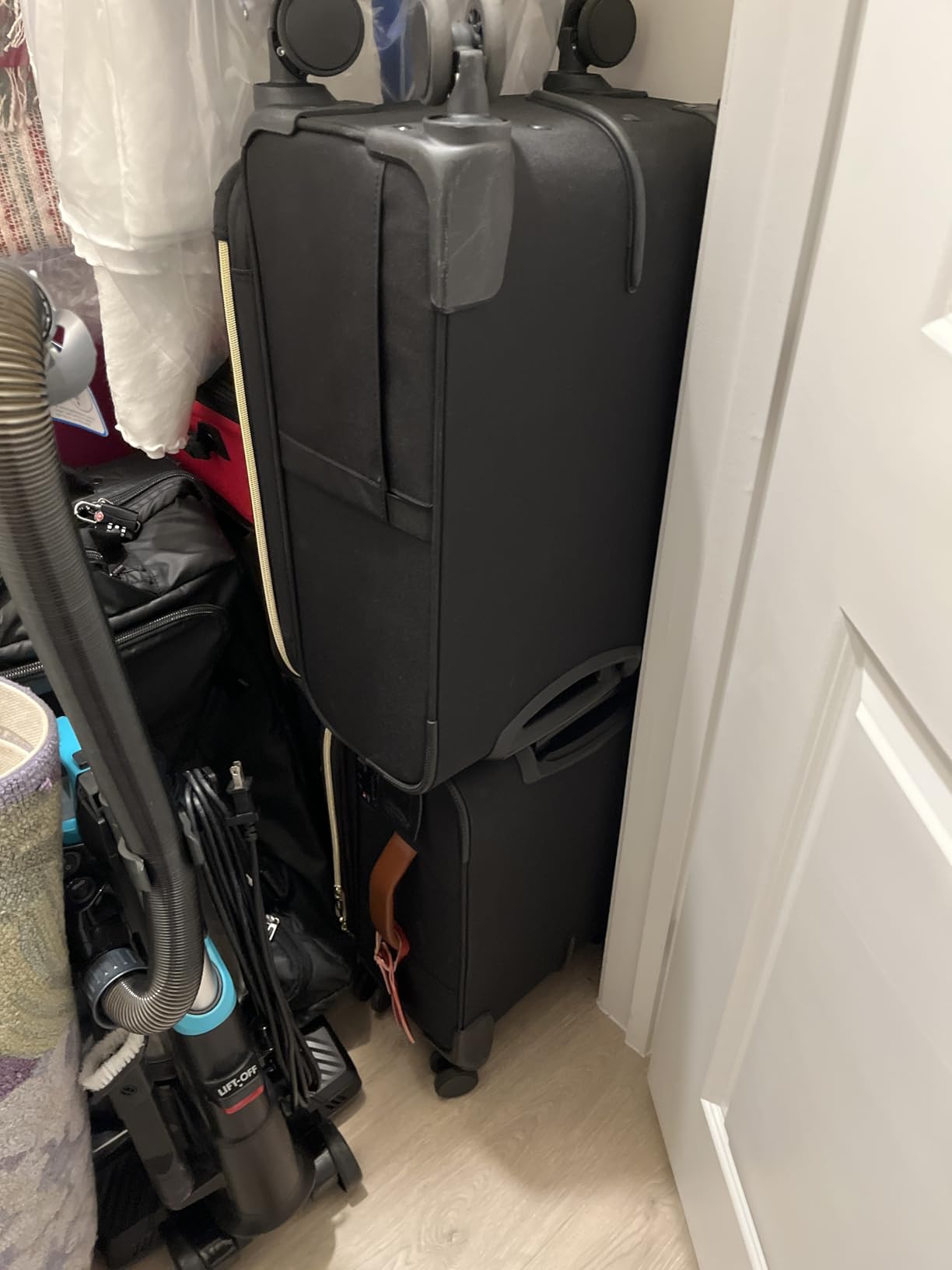 LOVEVOOK 49L Carry on Luggage 22x14x9 Airline Approved, 22 Inch Large Rolling Suitcase with Suit Folder & Spinner Wheels & TSA Lock, Softside Lightweight Underseat Carryon Luggage for Women Men Travel customer photo 2