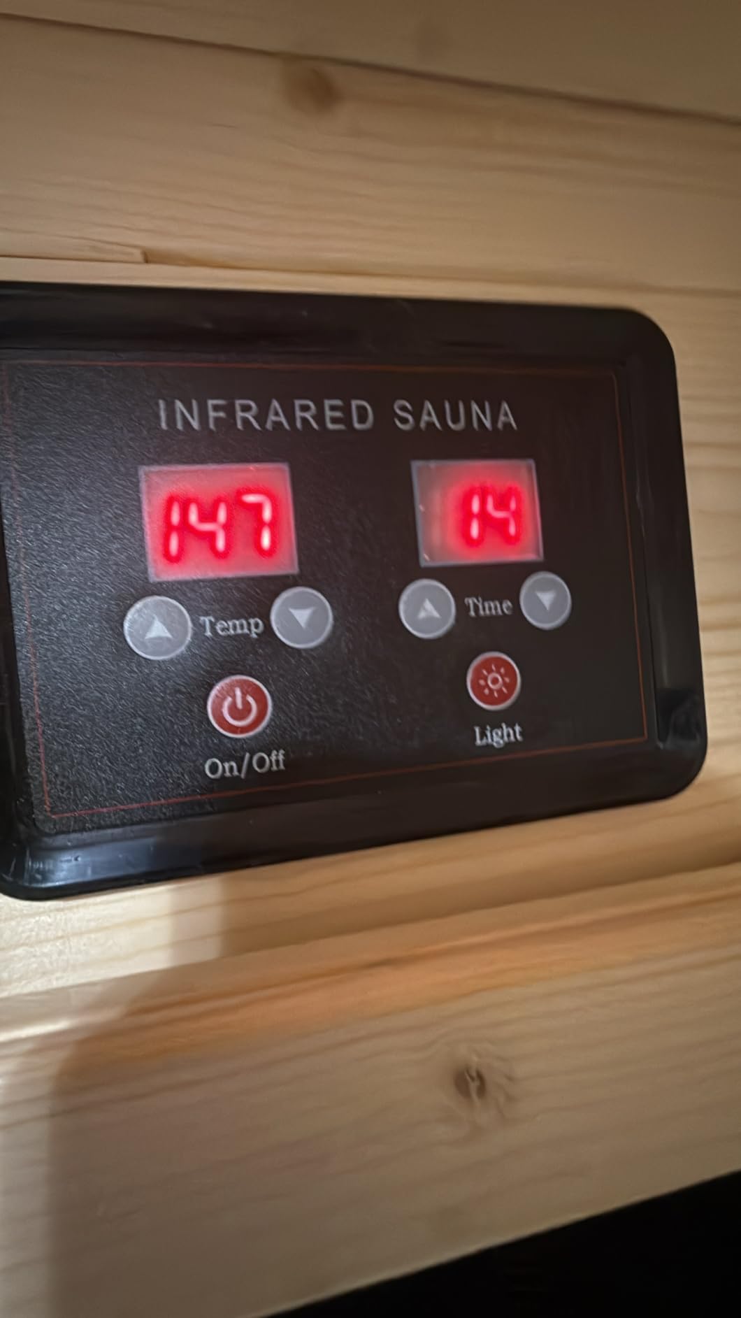 Albott Outdoor Sauna 1 Person, Infrared Saunas for Home, Low EMF 110V Spruce Wood Dry Sauna with Tourmaline Stone Foot Warmer, 7-Color Light Therapy & 2 Bluetooth Speakers, 33.5