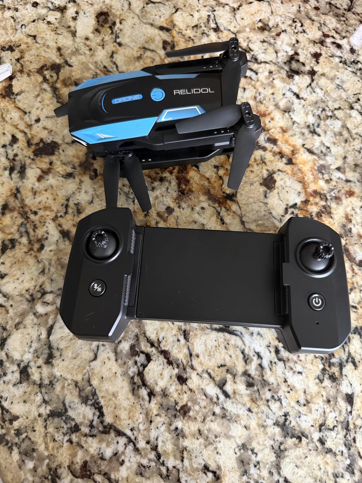 Drone with 1080P Camera - Foldable Remote Control Quadcopter with Gesture Control, 3D Flip, One Key Start, Emergency Stop, 2 Batteries, Easier to use, Toy for Adults Beginners, Grey customer photo 2