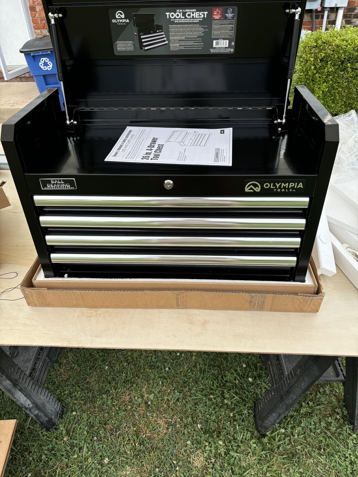 Olympia Tools 27-Inch Rolling Tool Cabinet with 4 Drawers - Mobile Tool Chest with Ball Bearing Slides and Fully Extendable Drawers for Garage Storage customer photo 1