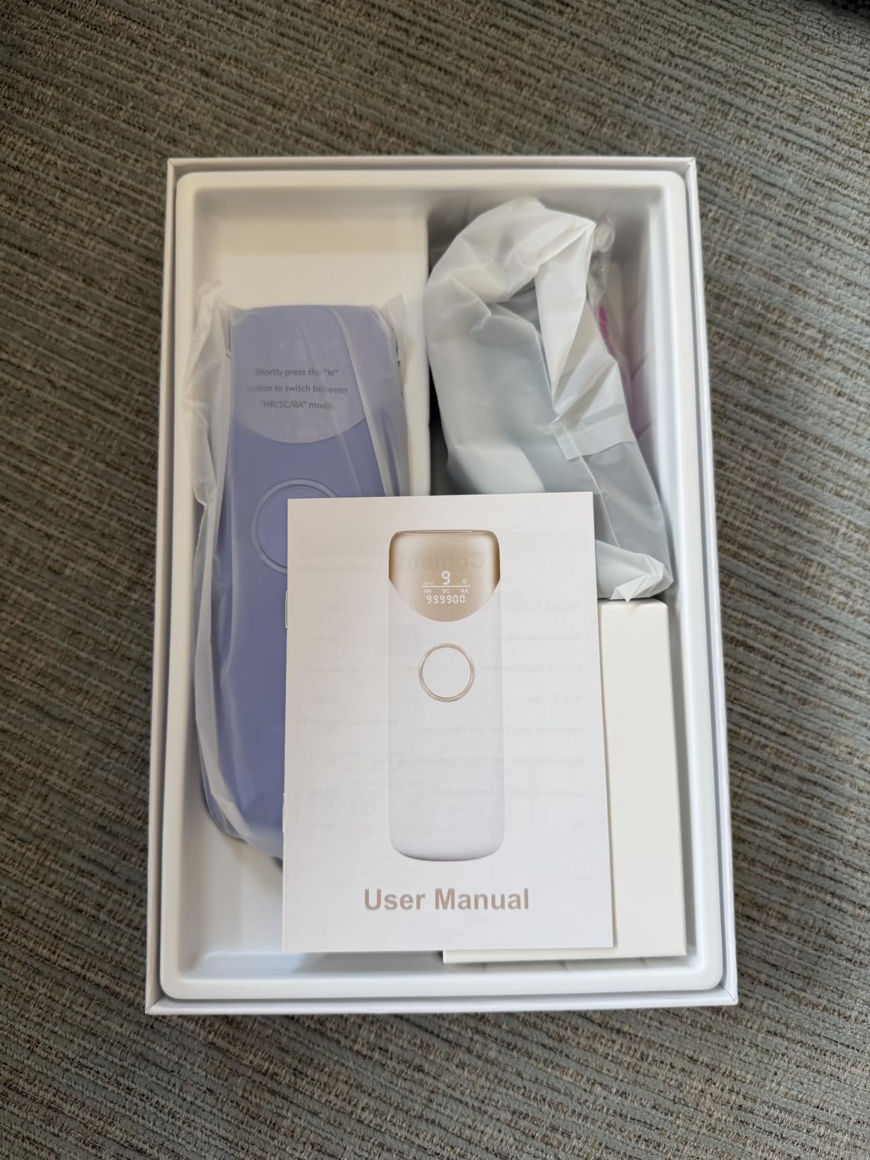 Ubroo Laser Hair Removal with 5 Celsius Ice Cooling, Hand-held IPL Hair Removal Device for Women and Men, Reduce Hair Regrowth, Full Body Use customer photo 2