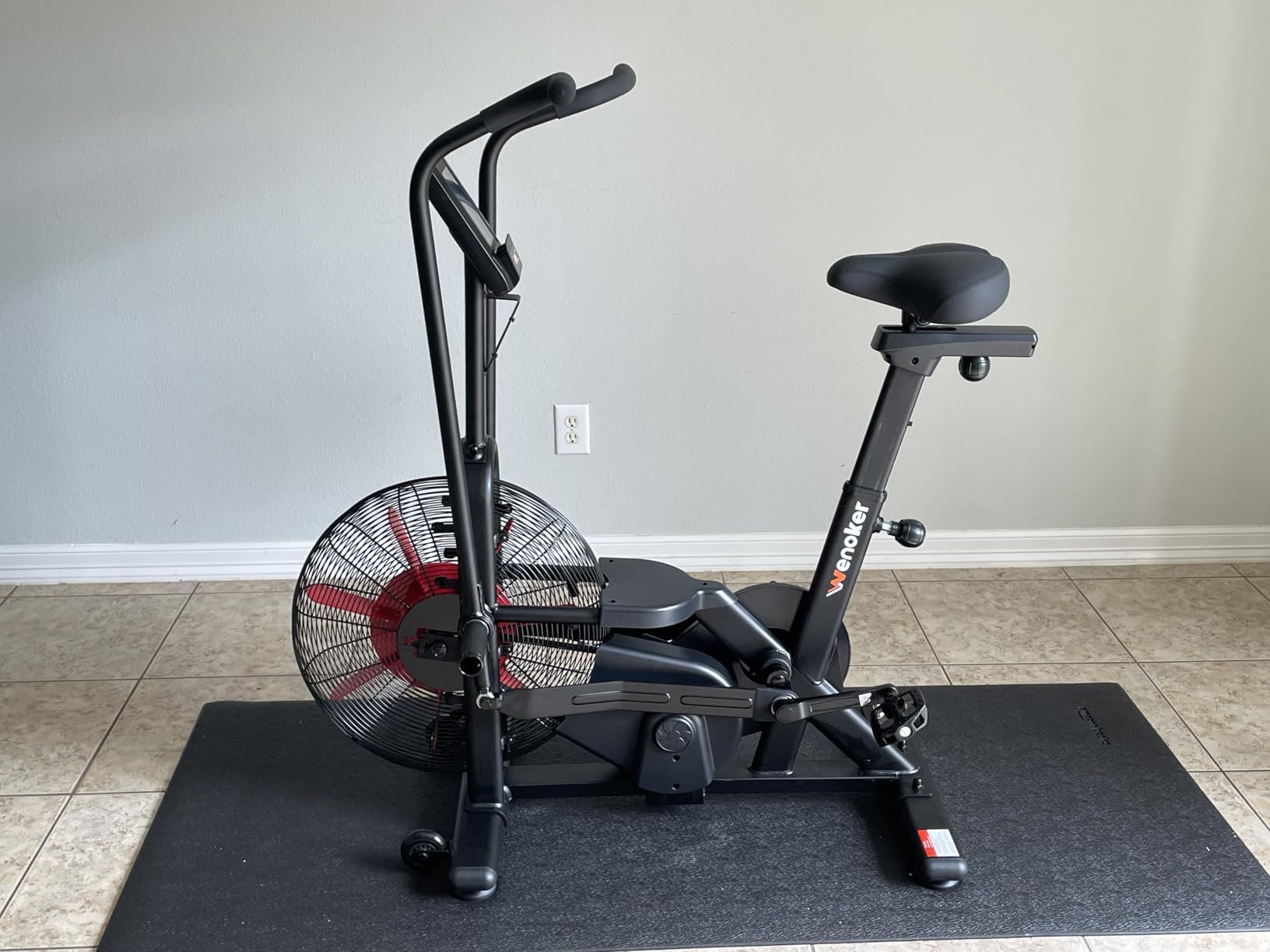 Assault Bike, Wenoker Air Bike with Smart APP, ISCC PLUS Certified, Dual Action Handlebars Exercise Bike 350LBS Capacity for Home Gym HIIT Full Body Workout customer photo 1