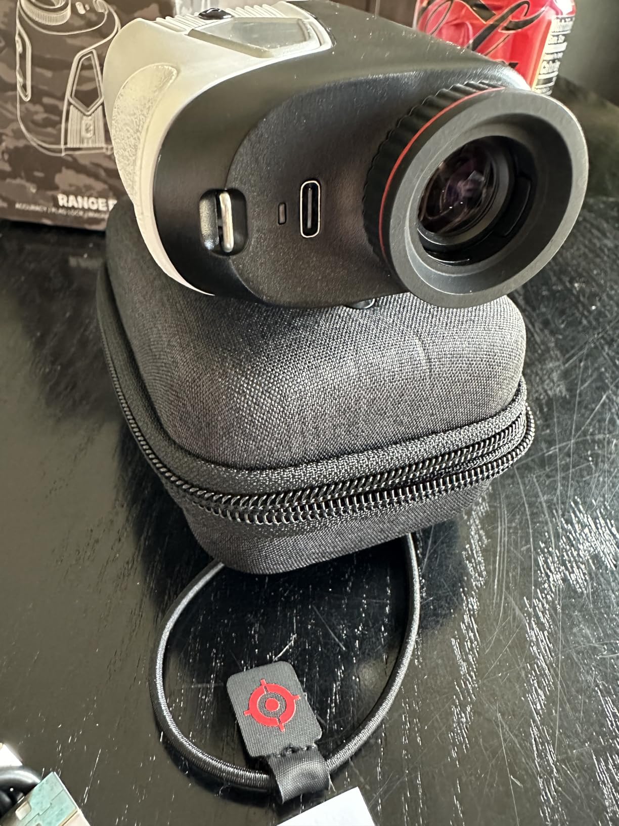 Upgraded 0.5 Second Easily Lock on a Pin Golf Rangefinder with Slope 2X HD Bright LCD, 1500 Yards Range Finder for Golf/Hunting, 7X Magnification with Flag Pole Locking Vibration, Golf Gifts customer photo 2