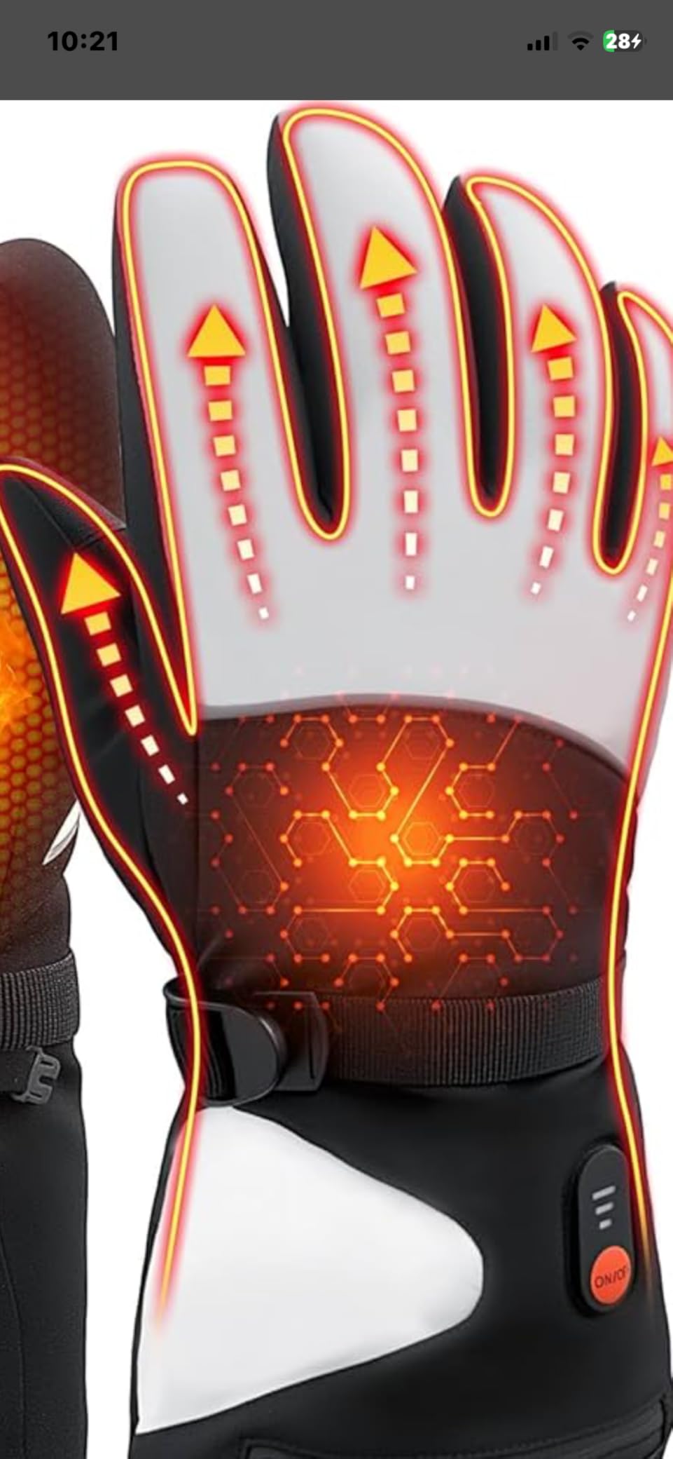 Heated Gloves for Men Women, Upgraded 8000mAH Rechargeable Heated Winter Gloves with Touchscreen, Non-Slip Waterproof Electric Heating Ski Gloves for Winter Outdoor Skiing Snowboarding Sports Work customer photo 2