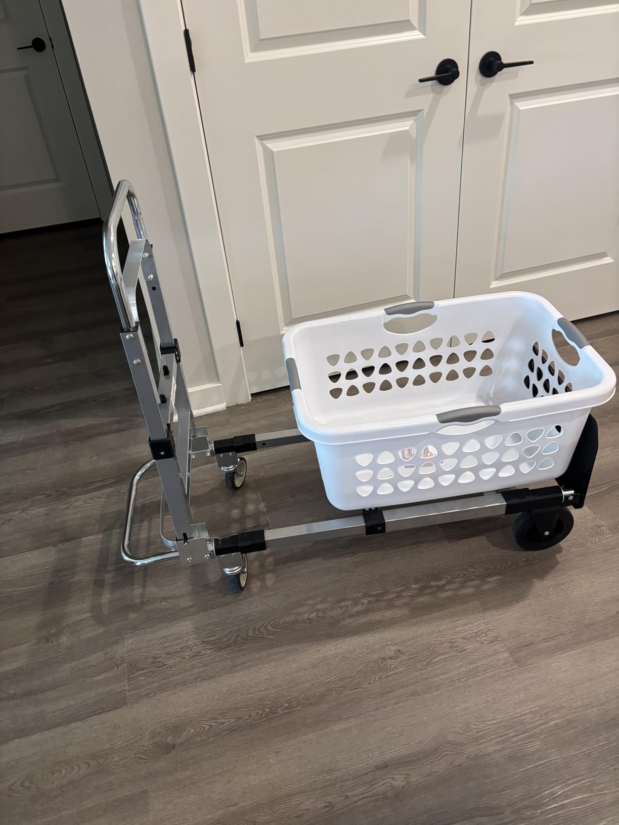 Suzhi Convertible Hand Truck Dolly Cart Heavy Duty/with 4 Wheels, Industrial Grade, 1000 Lbs Load, 2 Straps for Moving Furniture/Appliance/Carton/Warehouse/Office customer photo 1