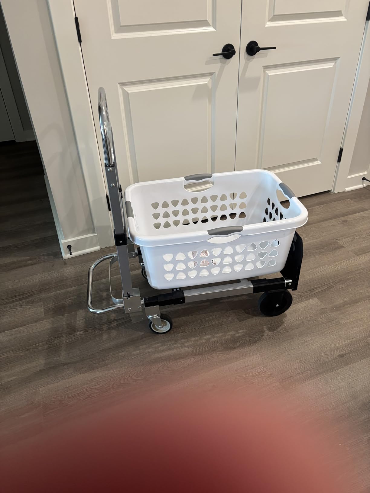Suzhi Convertible Hand Truck Dolly Cart Heavy Duty/with 4 Wheels, Industrial Grade, 1000 Lbs Load, 2 Straps for Moving Furniture/Appliance/Carton/Warehouse/Office customer photo 2