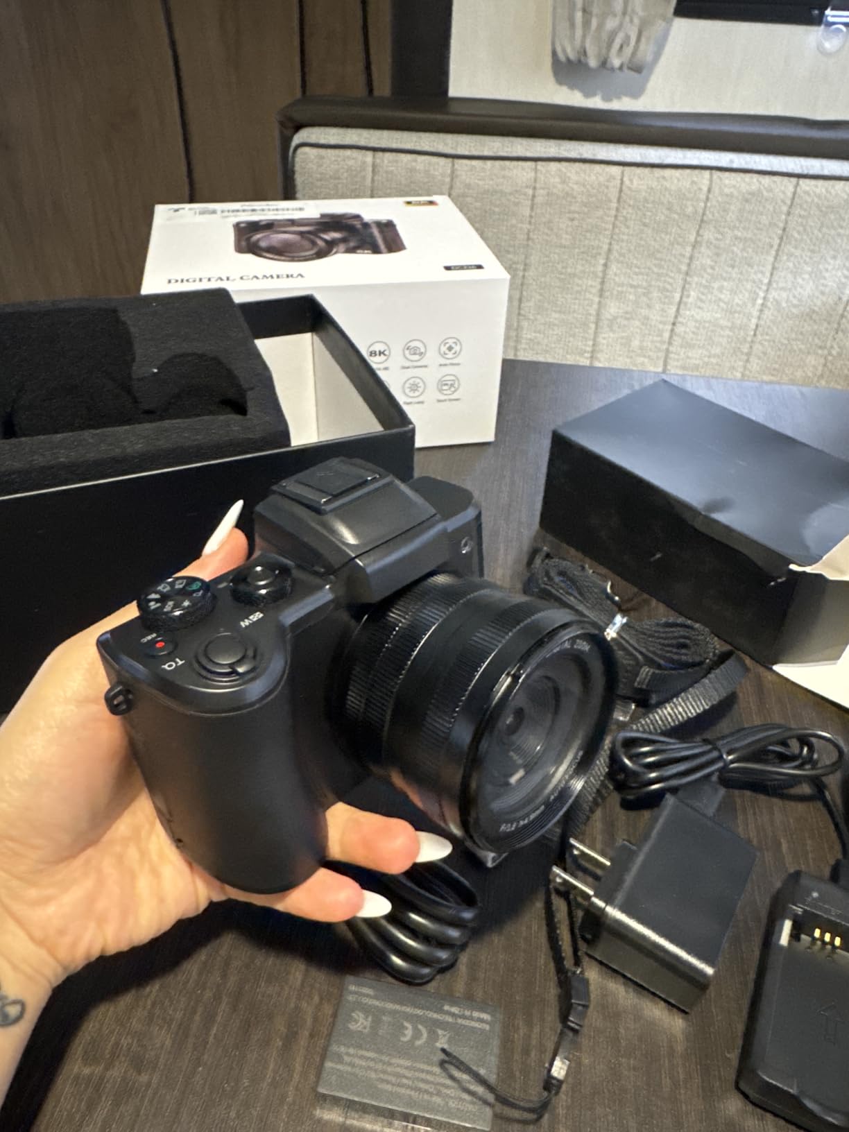 8K Digital Camera, 88MP WiFi Cameras for Photography with 3.2
