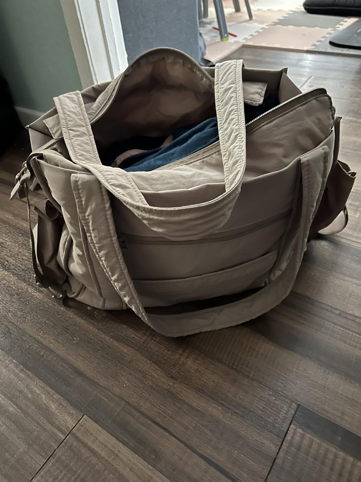 BAGSMART Diaper Bag Tote Puffer, Hospital Bag for Labor Delivery with Pacifier Case, Lightweight Baby Bag for Travel, Work customer photo 1