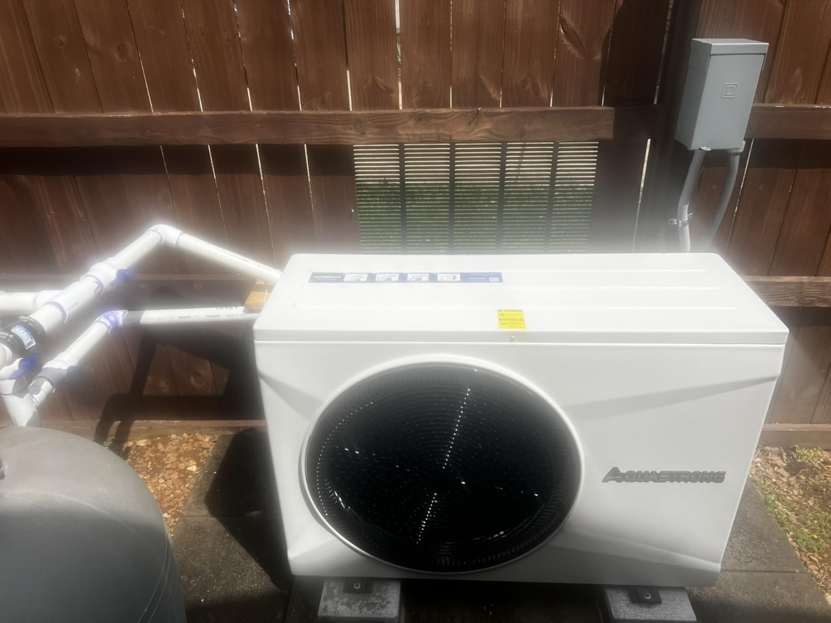 AQUASTRONG Inverter Swimming Pool Heat Pump, Pool Heater for Above Ground and Inground Pool Heating Smart WiFi Control and Cooling Pool Heater Pools Up to 7000 Gallons customer photo 2